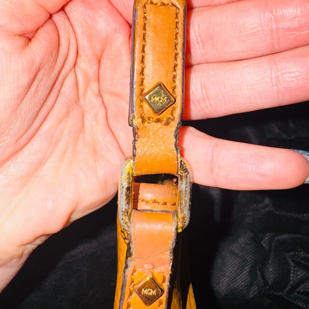 MCM Cognac Visetos Monogram Crossbody Bag - Picture 15 of 15
